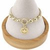 2072 Bransoletka elegancka złota 16+3cm pozłacana 14k